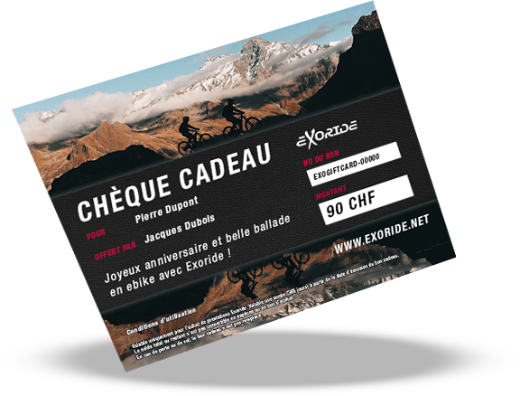 Bon cadeau Exoride