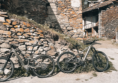 Electric mountain bike route in the Aosta Valley