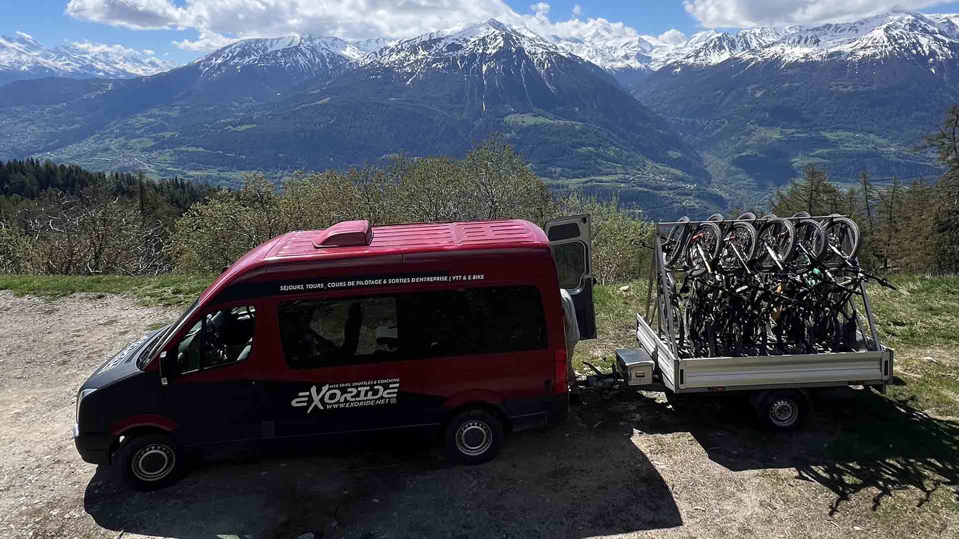 Les shutttles Exoride, le meilleur compromis pour rider en Valais