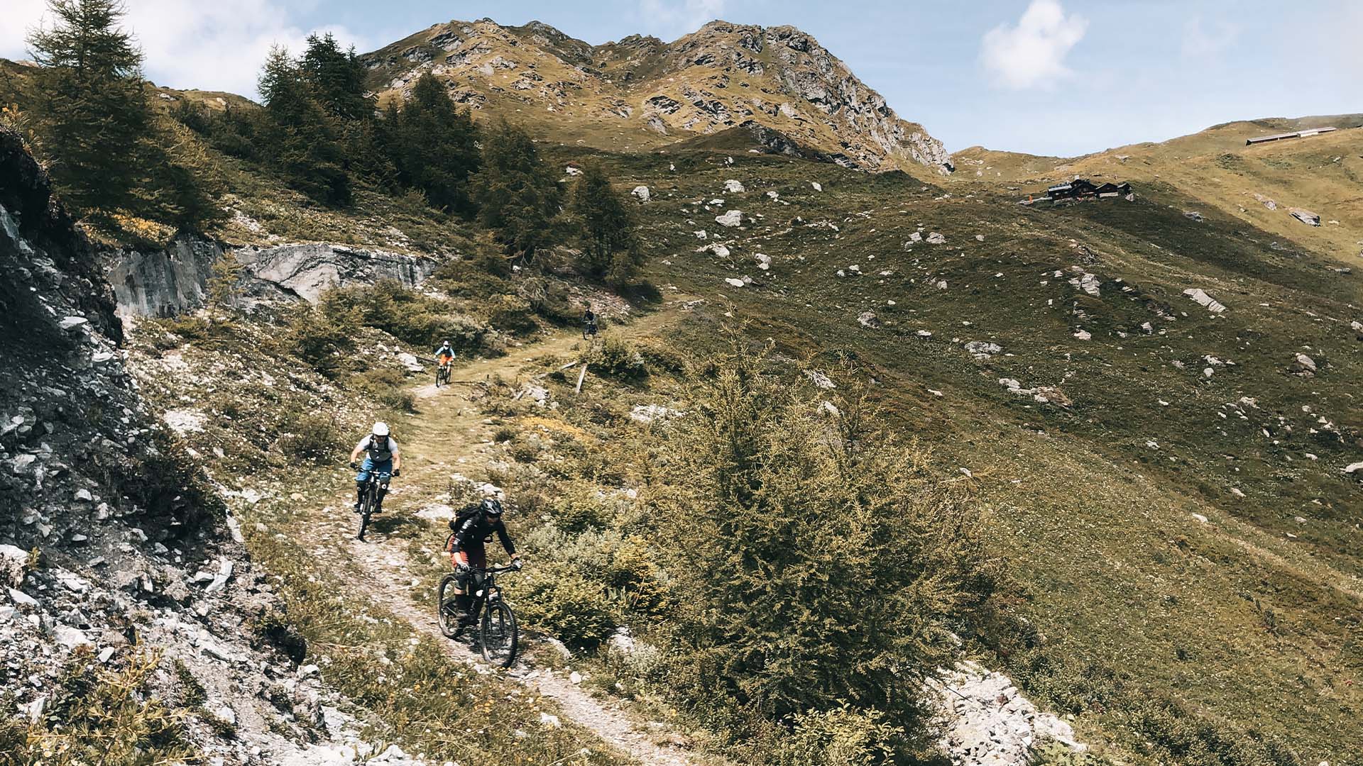 Journée shuttles VTT et E-Bike en Valais central : quatre vallées, 4'000 m de descente accessibles à tous