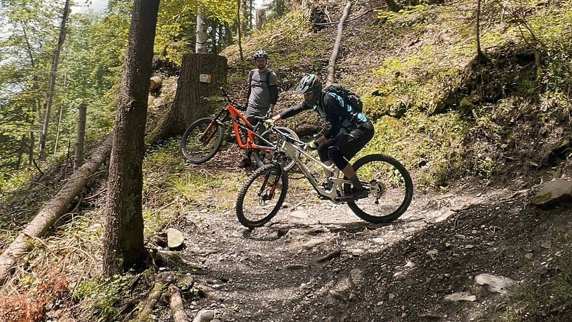 MTB coaching with a professional instructor in Switzerland