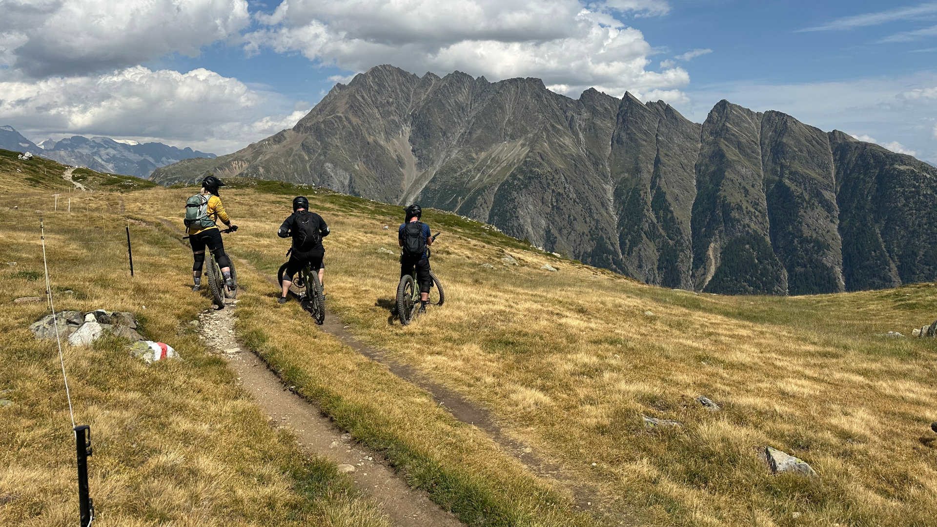 Guided MTB tour from Leukerbad to the Lötschental: panoramic balcony trails above the Rhône valley