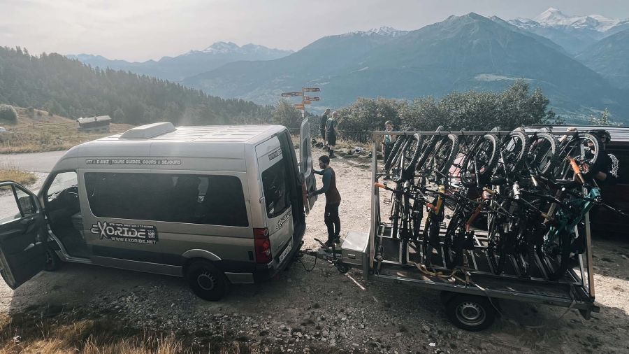 Taxi pour les trails en VTT en Valais